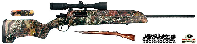 Mauser K98 Rifle Stock Mossy Oak With Scope Mount