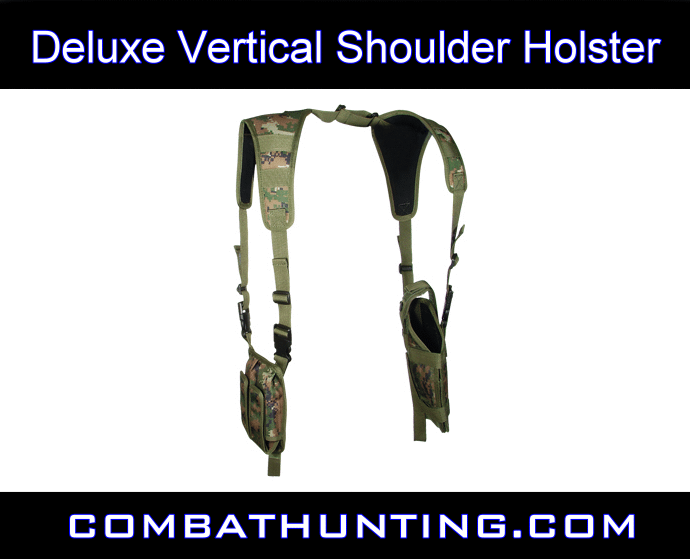 Deluxe Adjustable Shoulder Holster Woodland