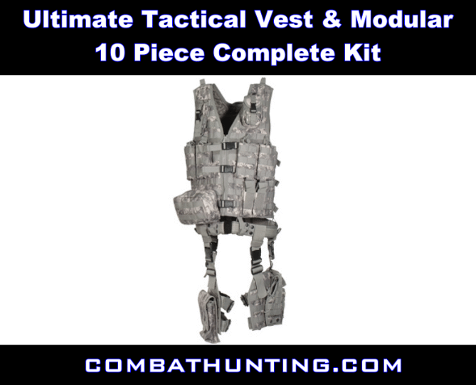 UTG Army Digital Tactical Molle Vest 10 Piece Kit