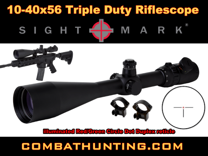 Sightmark 10-40x56 Circle Dot Duplex Riflescope