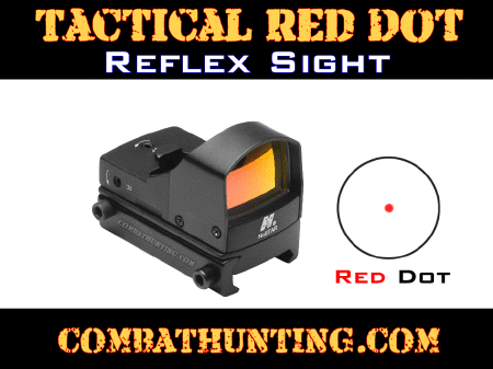 Tactical Rifle Micro Reflex Red Dot Sight Black
