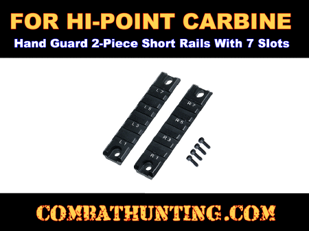 Hi Point Carbine Stock Handguard Rails 2pc Set 3-7/8