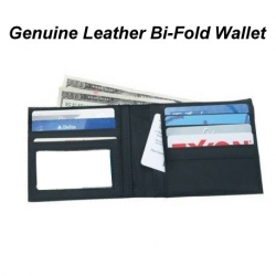 Mens Solid Genuine Leather Bifold Wallets For Men