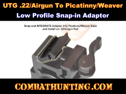 UTG 11mm (3/8") Dovetail to Weaver/Picatinny Adapter, 2pcs