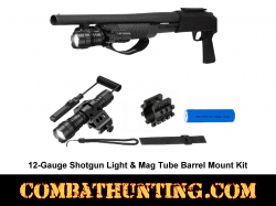 12-Gauge Shotgun Light & Mag Tube Barrel Mount Kit