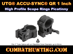 1 Inch Scope Rings For Picatinny Rail UTG® QR High Profile