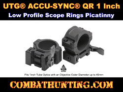 1 Inch Scope Rings For Picatinny Rail UTG® QR Low-Profile