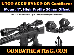 UTG ACCU-SYNC QR Cantilever Mount 1" High Profile 50mm Offset