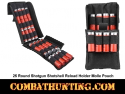 25 Round Shotgun Shotshell Reload Holder Molle Pouch 