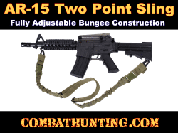 2 Point Sling Bungee Sling Quick Release Buckles Olive Drab