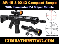 Ncstar Illuminated 3-9X42 P4 Reticle Sniper Rifle Scope