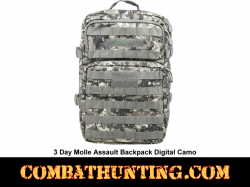 3 Day Molle Assault Backpack Digital Camo