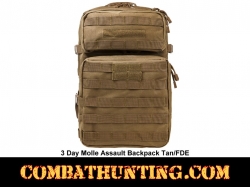 3 Day Molle Assault Backpack Tan/FDE