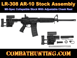 LR-308 AR-10 Stock Assembly Kit Mil-Spec Collapsible Stock