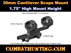 30mm Cantilever Scope Mount 1.75" High Mount Height