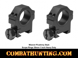 30mm Weaver Scope Ring With 1" Insert Heavy Duty