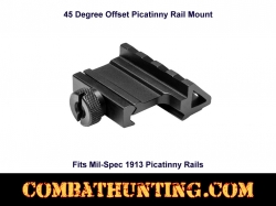 45 Degree Offset Picatinny Rail Mount