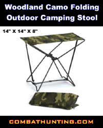 Woodland Camo Folding Camping Chairs Stool