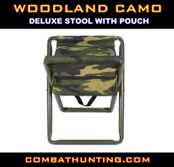Woodland Camo Deluxe Stool & Pouch