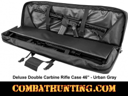 Double Tactical Rifle Case 46 Inches Urban Gray