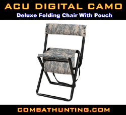 ACU Digital Deluxe Folding Chair With Pouch