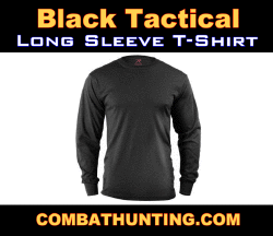 Black Tactical Long Sleeve Military Style T-Shirt