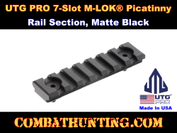 UTG PRO 7-Slot M-LOK® Picatinny Rail Section Matte Black