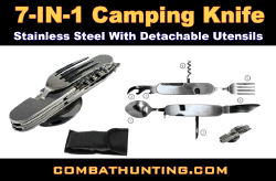 Camping Survival Knife 7 In One Detachable Style