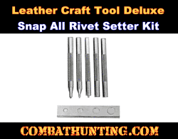 Tandy Leather Craftool Deluxe Snap-All/Rivet Setter Kit