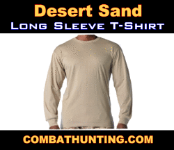 Desert Sand Long Sleeve Military Style T-Shirt