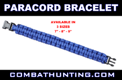 Paracord Bracelet Royal Blue Size 7 Inches
