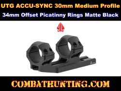 UTG ACCU-SYNC 30mm Medium Pro. 34mm Offset Picatinny Rings