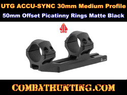 UTG ACCU-SYNC 30mm Medium Profile 50mm Offset Picatinny Rings