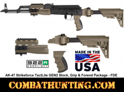 AK-47 Strikeforce TactLite GEN2 Stock & Forend Package - FDE