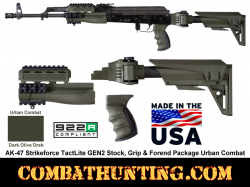 AK-47 Strikeforce TactLite GEN2 Stock & Forend Package Urban Combat