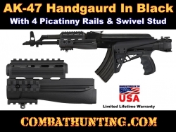 ATI AK-47 Handguard with Picatinny Rails In Black
