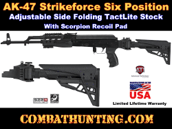 AK-47 Strikeforce Stock Six Position Adjustable Side Folding Tactical Stock