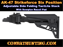AK-47 Strikeforce Stock Six Position Adjustable Side Folding Tactical Stock