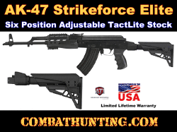 AK-47 Elite Stock Six Position Adjustable AK Stock Black