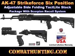 AK-47 Strikeforce Folding Stock TactLite Package With Scorpion Recoil System