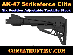 AK-47 Elite Stock Six Position Adjustable AK Stock Black