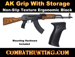 AK Grip With Storage Ergonomic Black