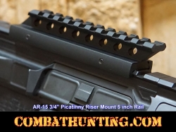 3/4" Picatinny Riser Mount 5 inch Rail