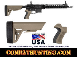 AR-15 Furniture Kit FDE M4 Stock & Grip Combo Flat Dark Earth