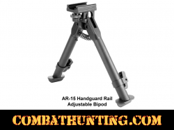 AR-15 Handguard Rail Adjustable Bipod 6-1/2" to 9"