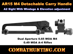AR-15 Detachable Carry Handle Mount With A2 Rear Sight