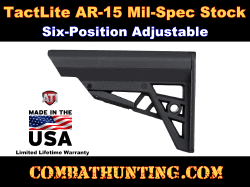 AR-15 M4 Mil-Spec Carbine Stock Fully Adjustable Light Weight
