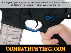 UTG AR15 Oversized Trigger Guard, Matte Blue