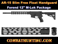 AR-15 Slim Free Float Handguard Forend 12