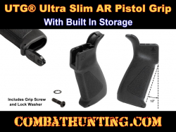 AR-15 Pistol Grip With Storage & Grip Screw Ultra Slim UTG